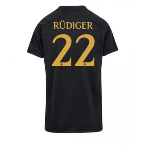 Dámy Fotbalový dres Real Madrid Antonio Rudiger #22 2023-24 Třetí Krátký Rukáv
